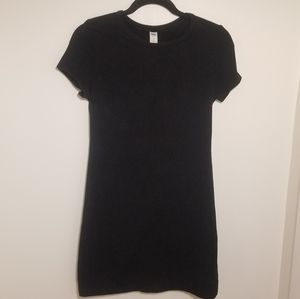 Black mini tshirt dress